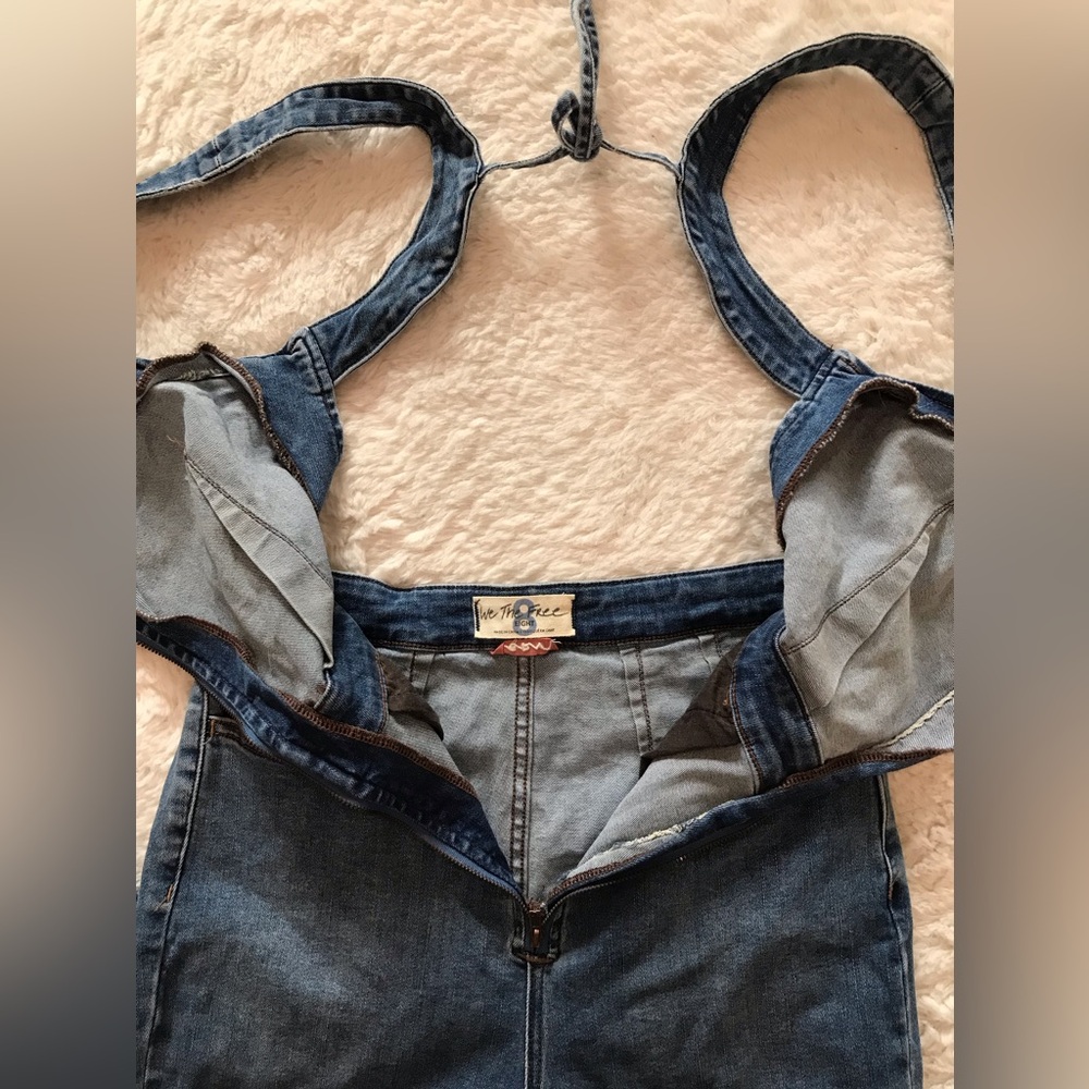 We The Free Indigo Denim Jumpsuit with Front Zipper - Picture 4 of 4